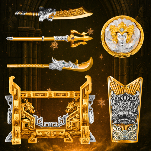 Set of 6 Accessories - Gold Edition